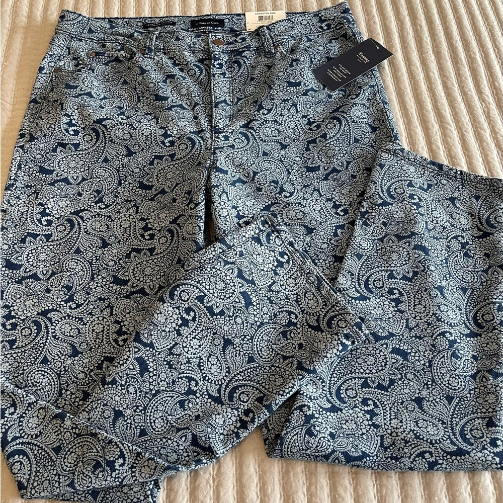 NWT CHARTER CLUB PAISLEY PANTS